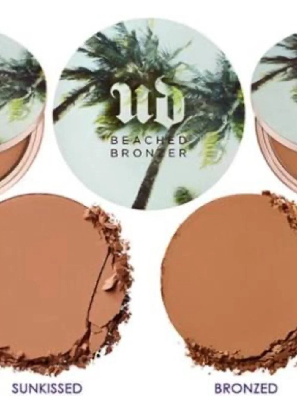 Urban Decay Beached Bronzer - Unopened, Discontinued!  Two (2) Compacts.